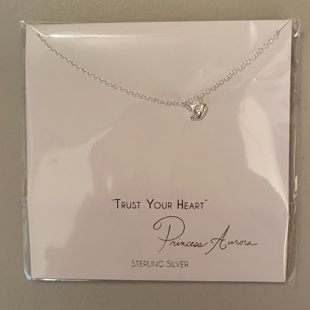 Brand new sterling silver Sleeping Beauty inspired Disney Necklace